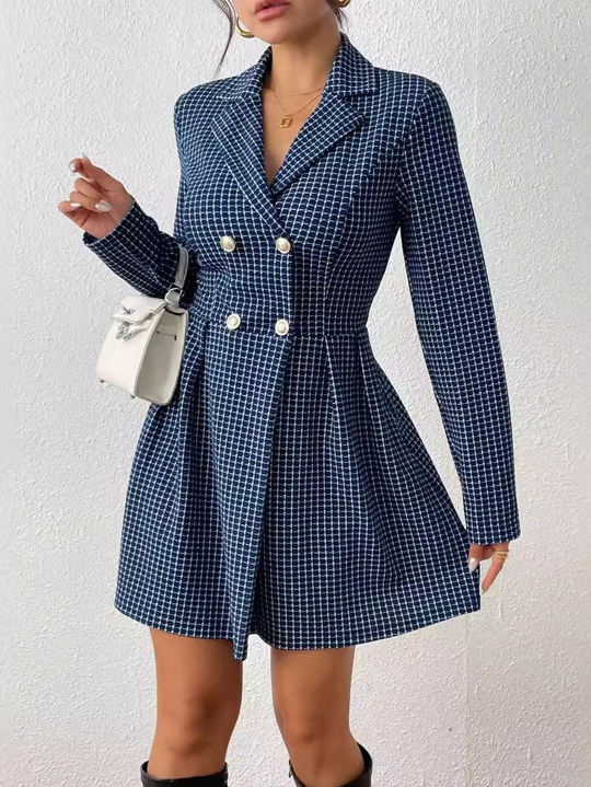 Romi - Modna kurtka z dekoltem w serek i długim rękawem