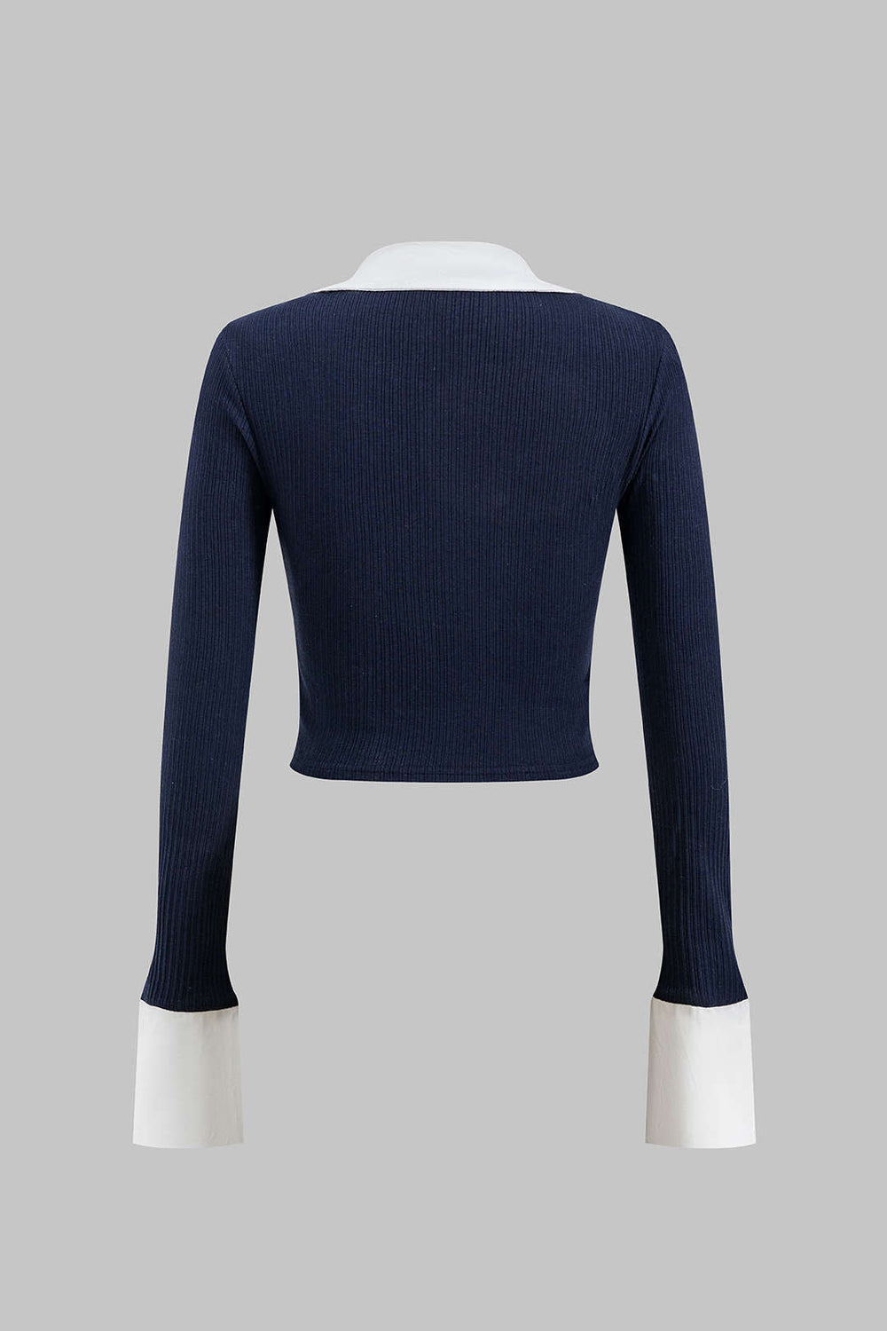 Rhea - Nowoczesna koszula z długim rękawem w stylu patchwork