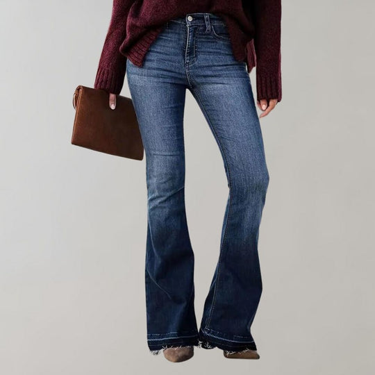 Olivia | Casual Rozkloszowane Spodnie Dla Ponadczasowego Stylu Dla Kobiet