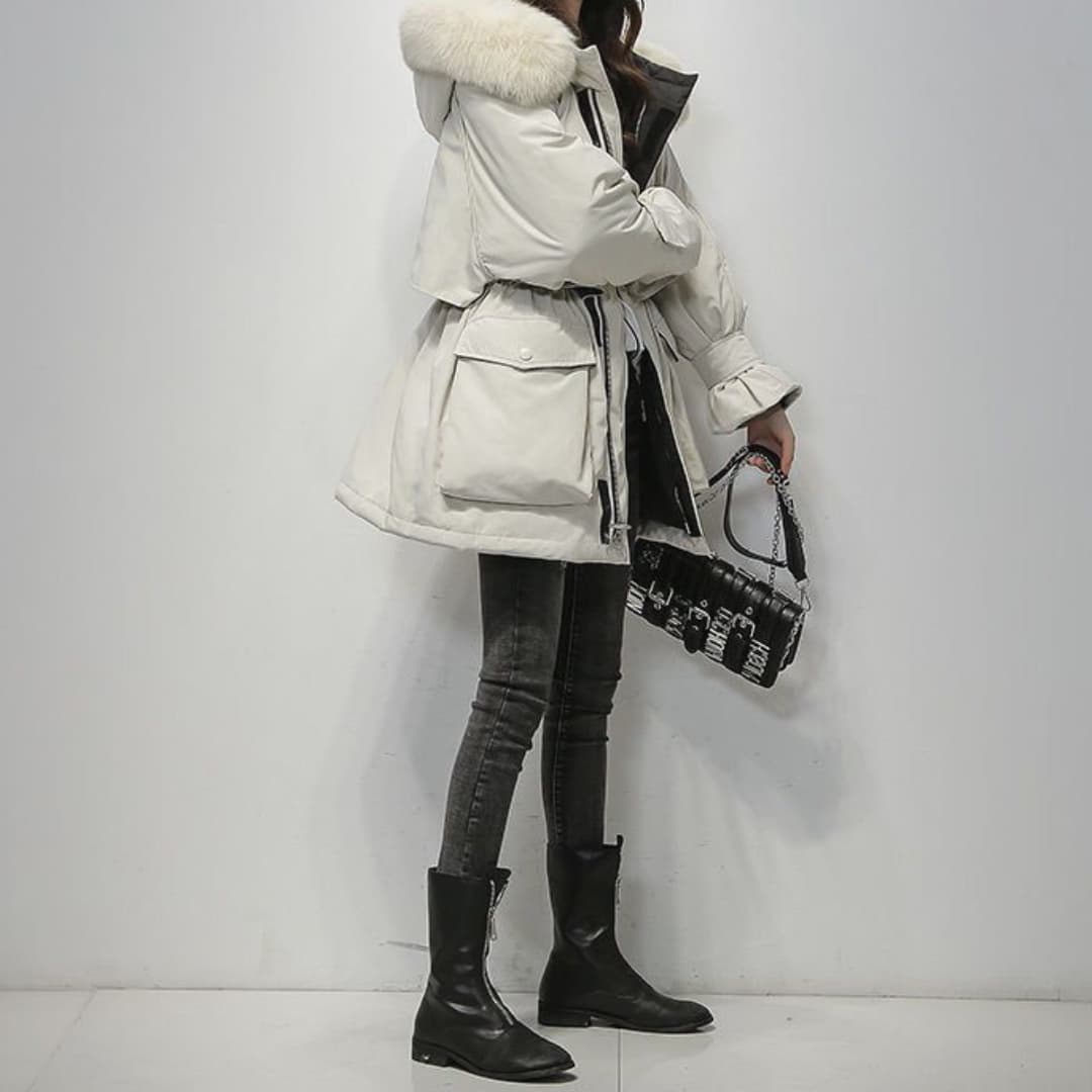 Gertrud | Damska Zimowa Parka z Przytulnym Futerkiem