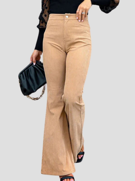 Emma | Spodnie Dzwony z Wysokim Stanem