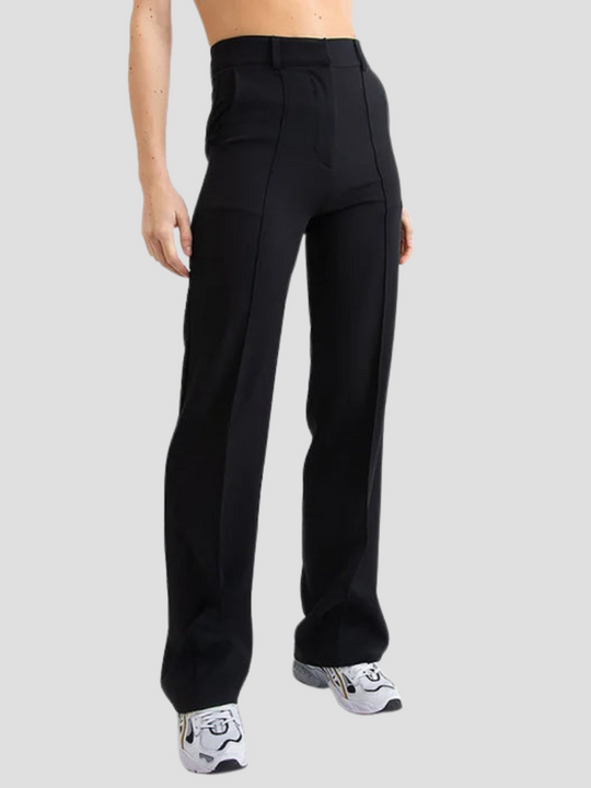 Larissa | Spodnie z Wysokim Stanem i Faldami