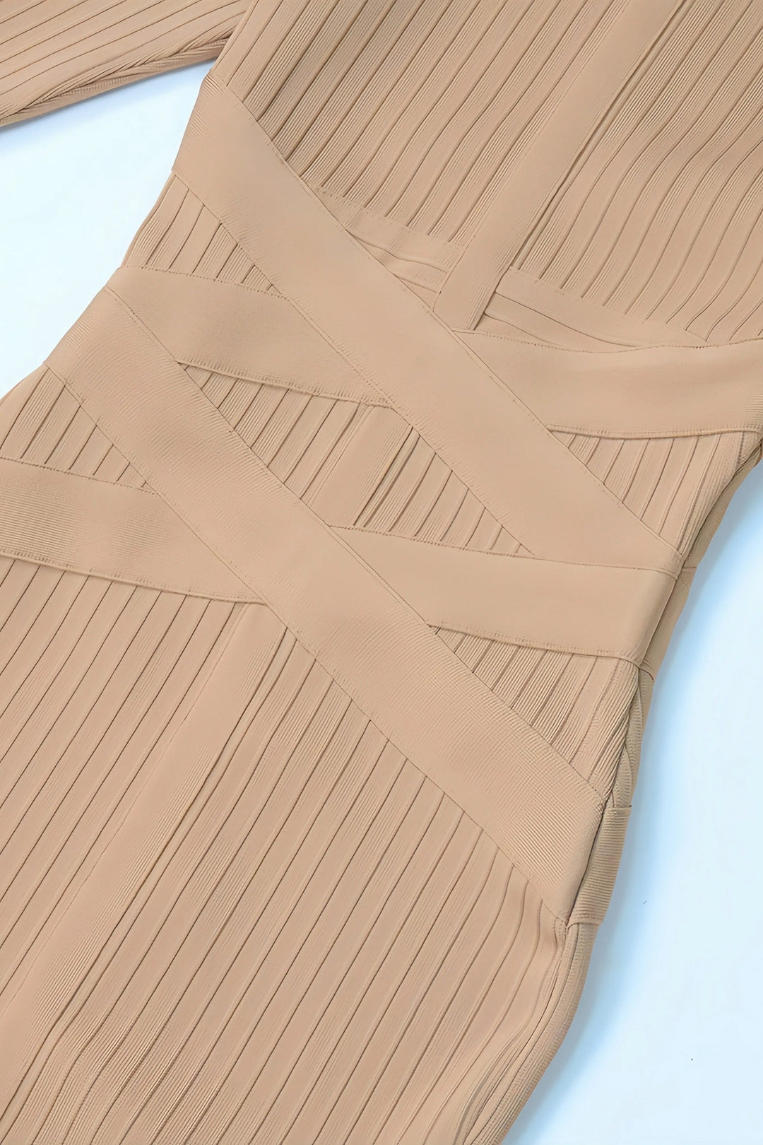 Elin - Stylowa Midi-Sukienka z Stojącym Kołnierzykiem