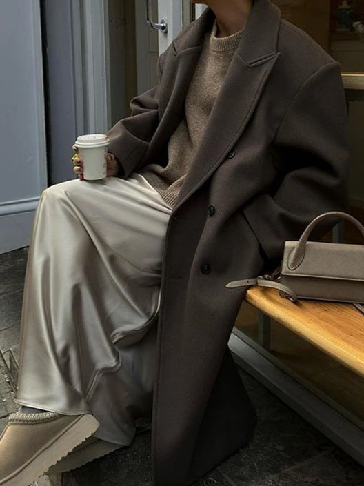 Noëlle - Oversized płaszcz jasny