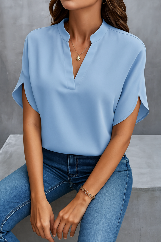 Stylowa Bluzka z Mieszanki Bawełny na Wiosnę – Damska