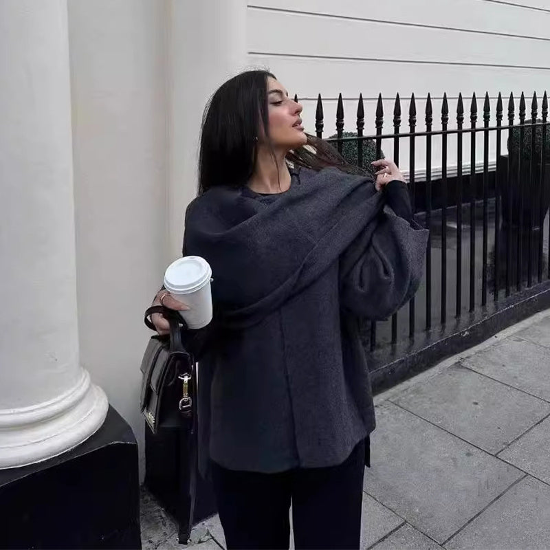 Noor - Przytulny Wełniany Płaszcz